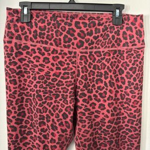 SOLD Nike Red and Black Leopard Print Leggings
